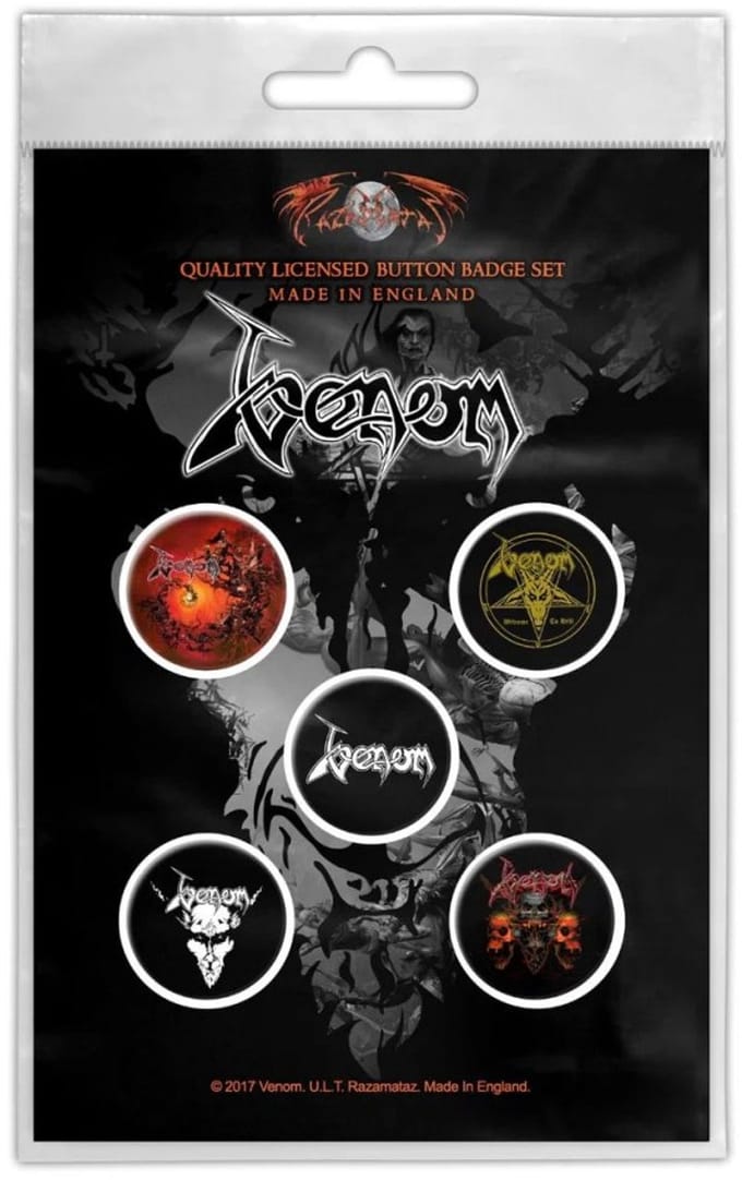 Venom - Black Metal Badge/button - Zwart/Multicolours
