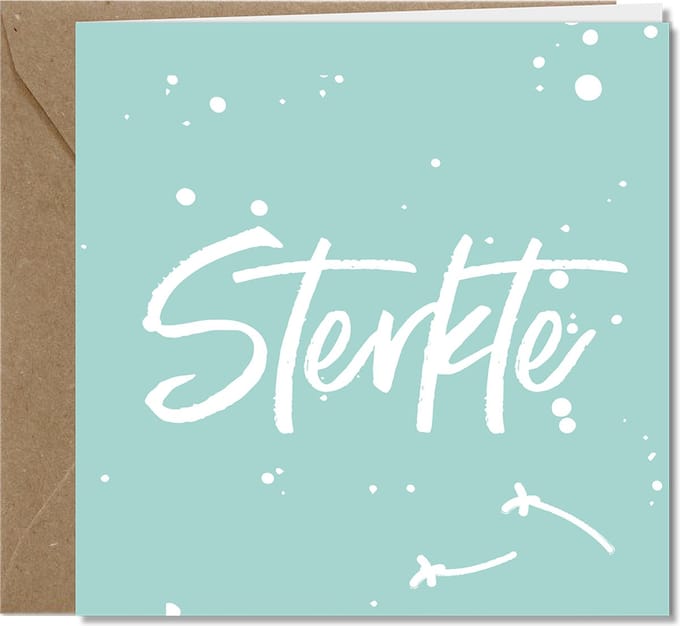 Tallies Cards - Sterkte - Color & White wenskaarten