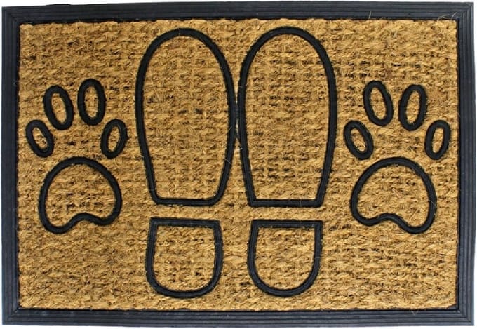 Deurmat Kokos-Rubber Voeten en Pootjes - 40 x 60 cm