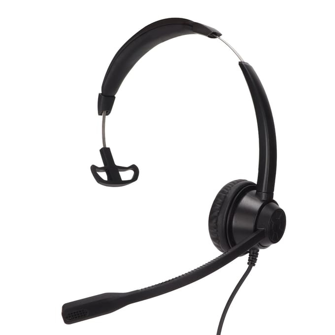 RJ9 Telefoon Headset Ruisonderdrukkend Unilateraal Bedraad Zakelijk Hoofdkussen met Microfoon voor Vaste Lijn