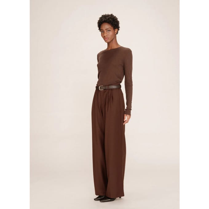Grace & Mila Tatum pantalon wol bruin