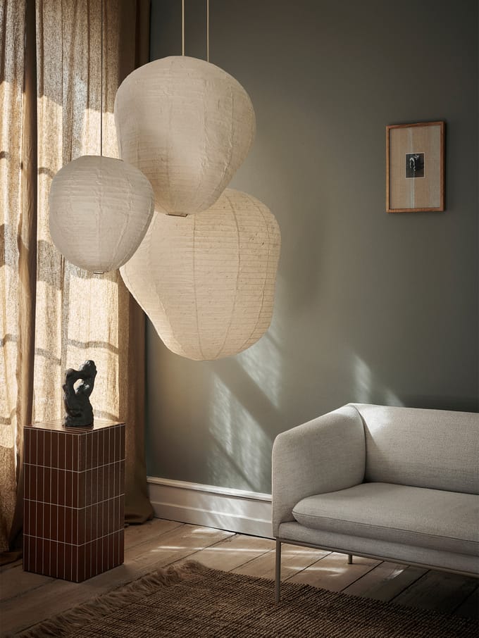 Ferm Living Kurbis lampenkap - Ø 40 cm - natuur