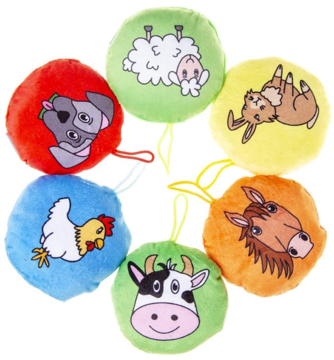 Duckiez Pluche Boerderijdieren - 48 stuks