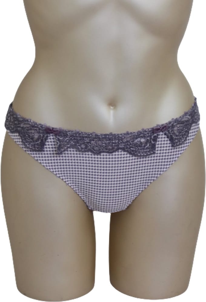 Freya - Naomi - string - grijs met grijs kant - maat XS / 34