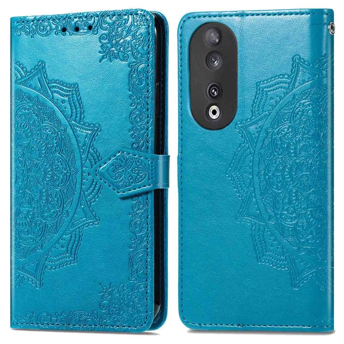 imoshion Hoesje - Geschikt voor Honor 90 - Mandala Bookcase - Turquoise