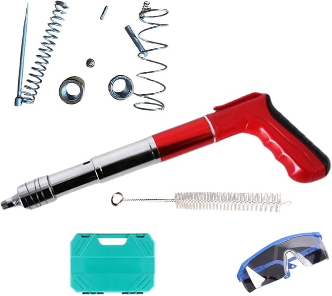 Pneumatisch Nagelpistool - Handmatig Spijkerpistool - Doe-het-zelf Timmerwerk - Verstelbare Piloot - Compact & Draagbaar