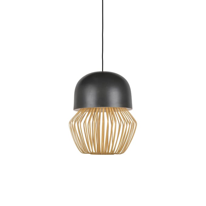 Forestier hanglamp Anemos S, donkergrijs, Ø 35 cm, E27