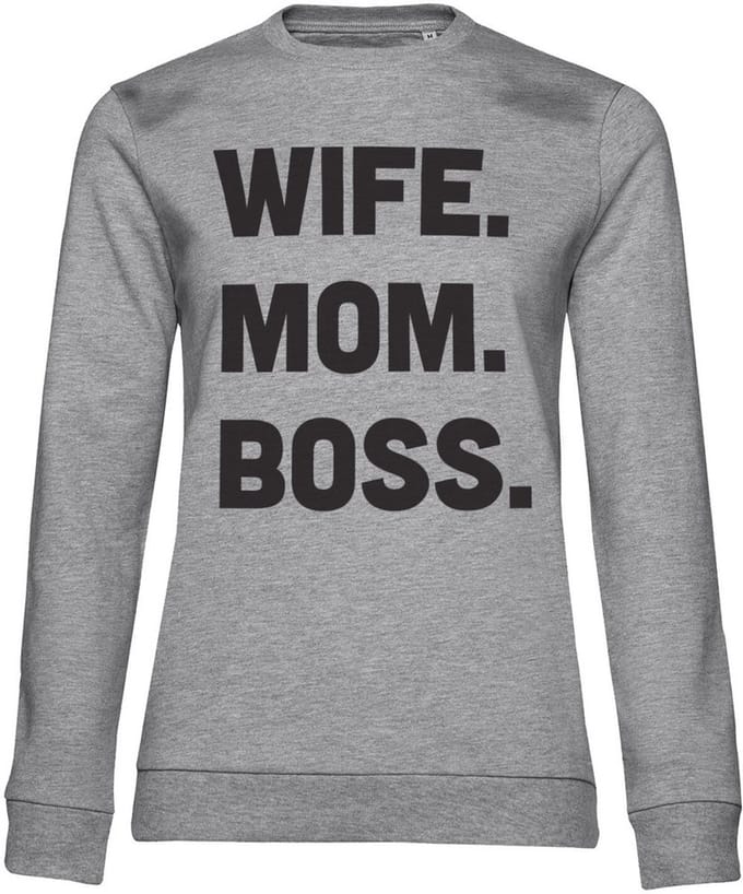 Hybris Dames Wife - Mom - Boss Girly-sweatshirt