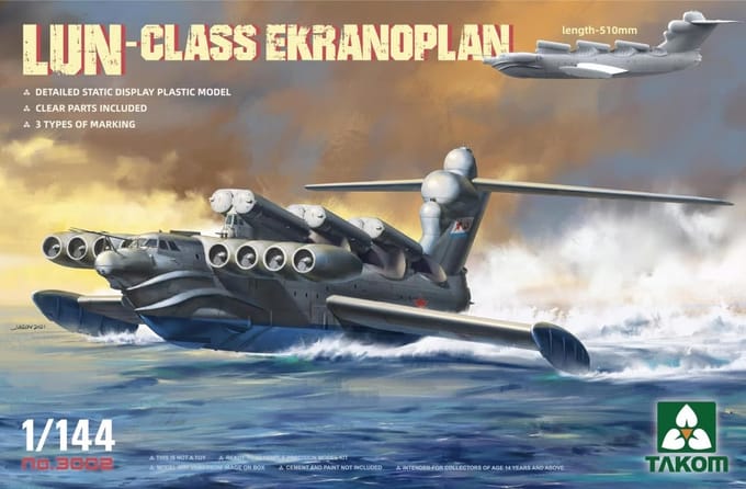 Takom Modelbouwpakket Militaire voertuigen - 3002 Lun-Class Ekranoplan Plastic - 1:144 - Modelbouw