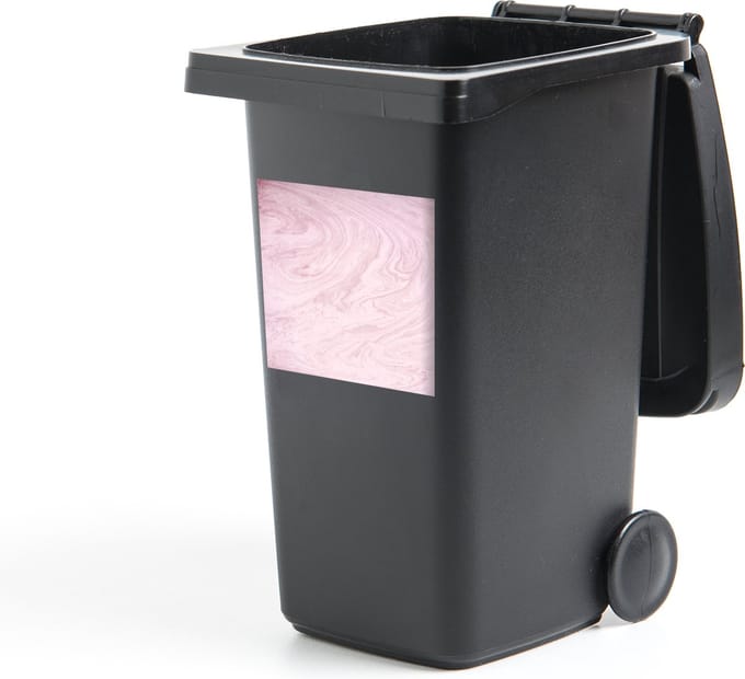 Container sticker Marmer - Roze - Patronen - 40x40 cm - Kliko sticker