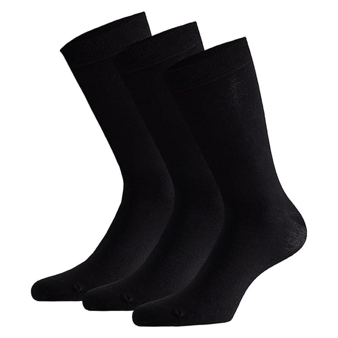 Bamboe sokken basic zwart - 39/42