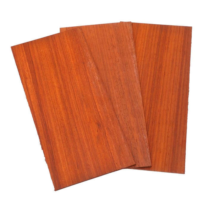 3 Pièces Feuille de Placage de Guitare Grain de Bois Acajou Plaque de Placage de Guitare Accessoire pour Décoration orange