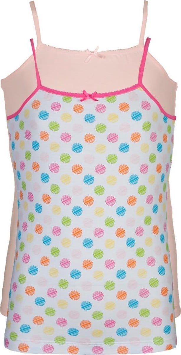 Ten Cate - Meisjes 2-pack Spaghetti Tops Roze / Multi - 128
