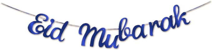 BTH - Eid Mubarak Slingers - Ramadan Decoratie - Suikerfeest - Versiering - Blauw & Goud
