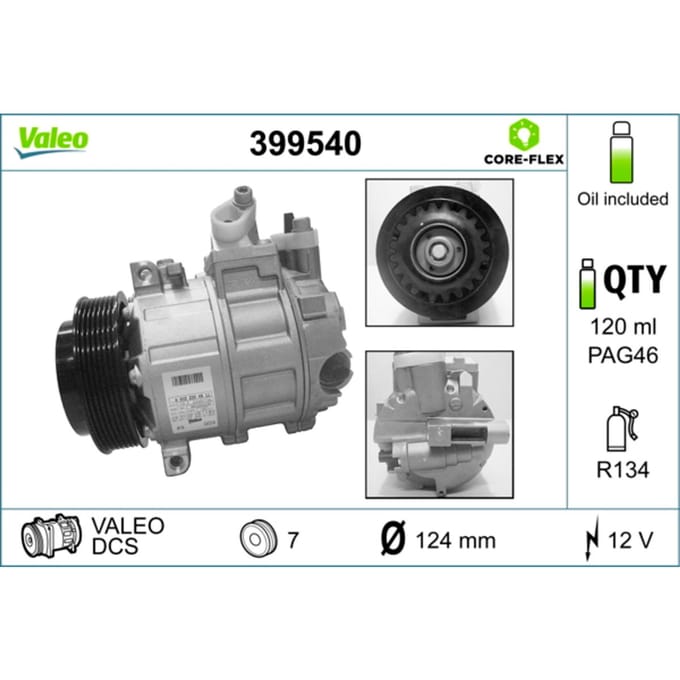 Compressor airconditioning VALEO 399540