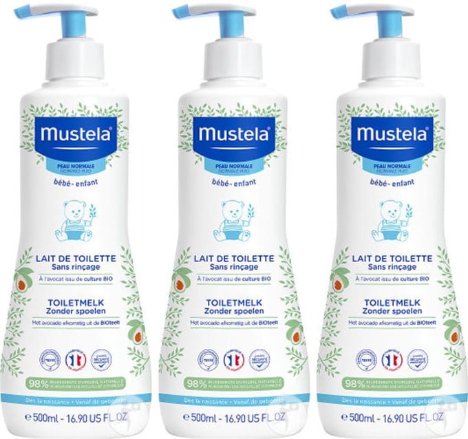 Mustela Toiletmelk Voor Normale Huid Multi Pack - 3 x 500 ml