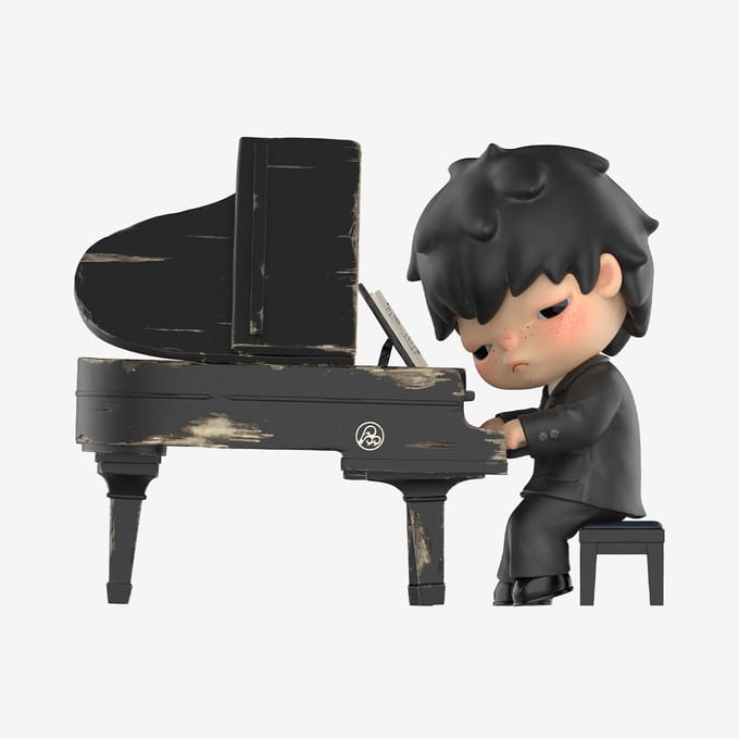 POP MART Hirono De Pianist Figuur