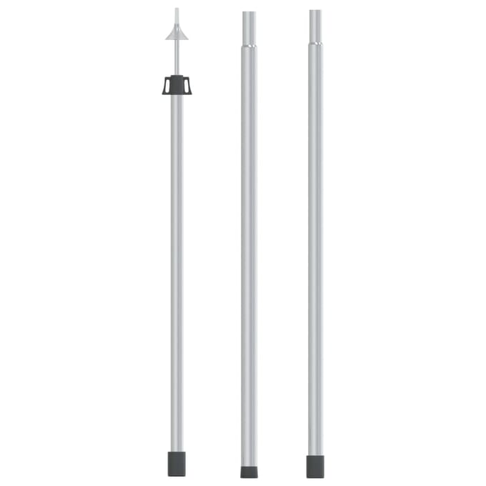 vidaXL - Luifelstok - telescopisch - 102-260 - cm - aluminium