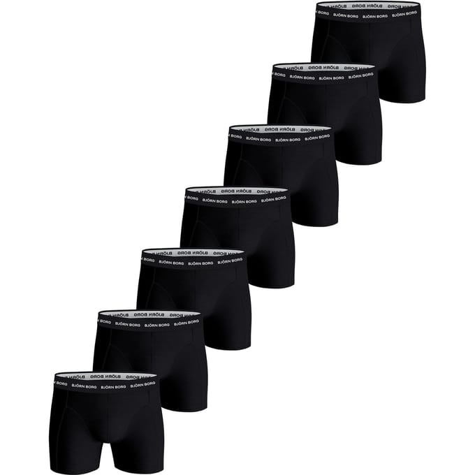 Björn Borg - Heren Onderbroeken 7-Pack Boxers - Zwart - Maat M