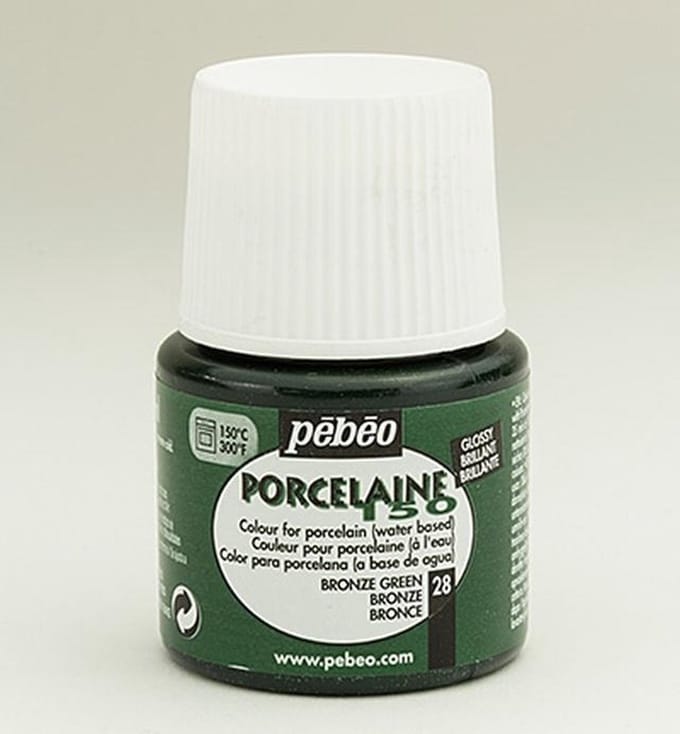 Porseleinverf - 28 Bronze Green - Pebeo - 45ml