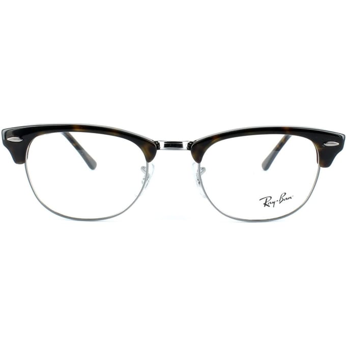 Ray-ban rond donkere Havana unisex vrouwelijke bril frames