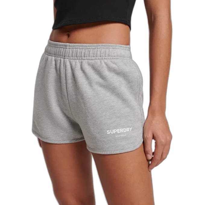 Superdry Code Core Sport Sweatshort Korte Broek Grijs M Vrouw
