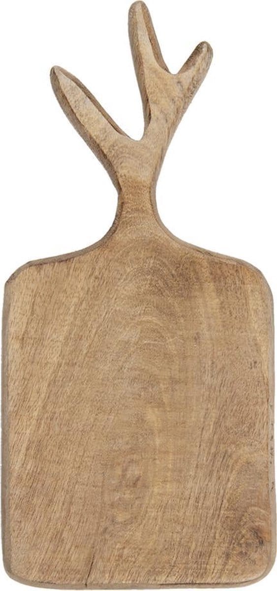 Clayre & Eef Decoratie snijplank 30x14x2 cm Bruin Hout Borrelplank