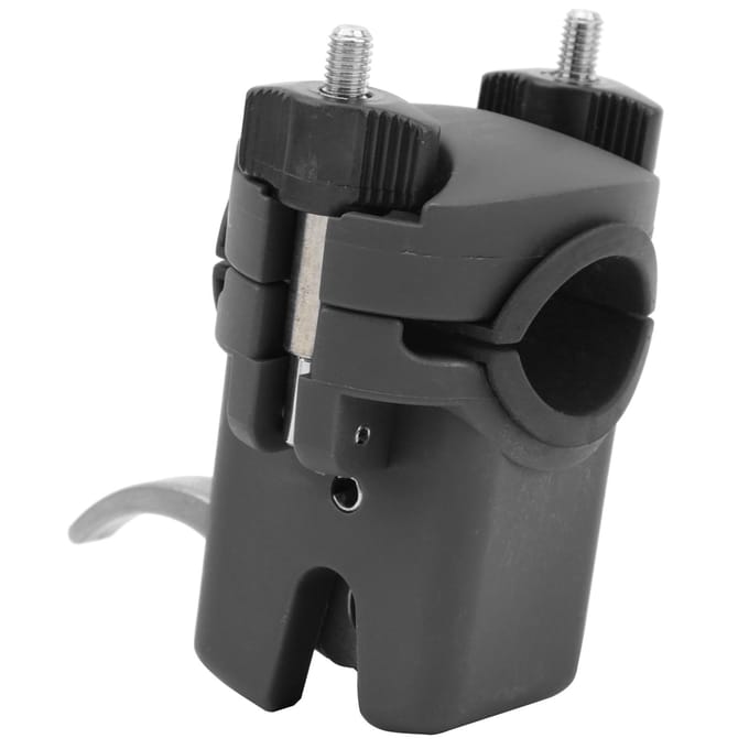 Boot Hengelhouder Montageapparaat Aluminiumlegering Buiten Vishengel Stand Accessoire Zwart black