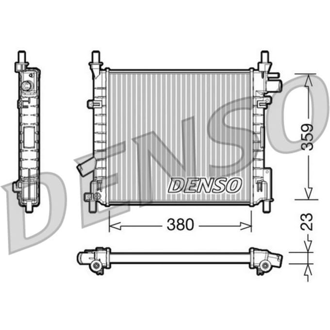 Radiator, motorkoeling DENSO DRM10062