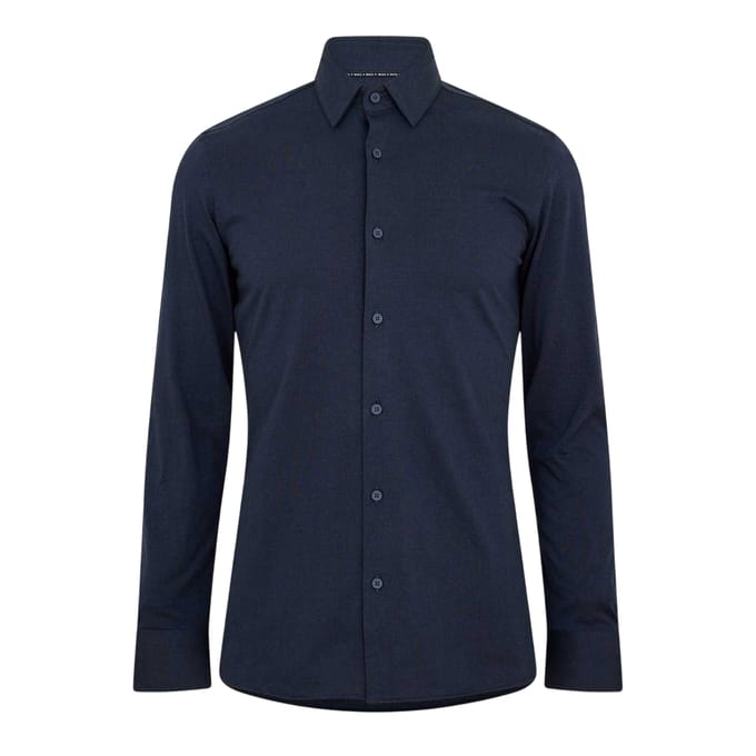 Boss Heren Kent Slim Overhemd (Donkerblauw)