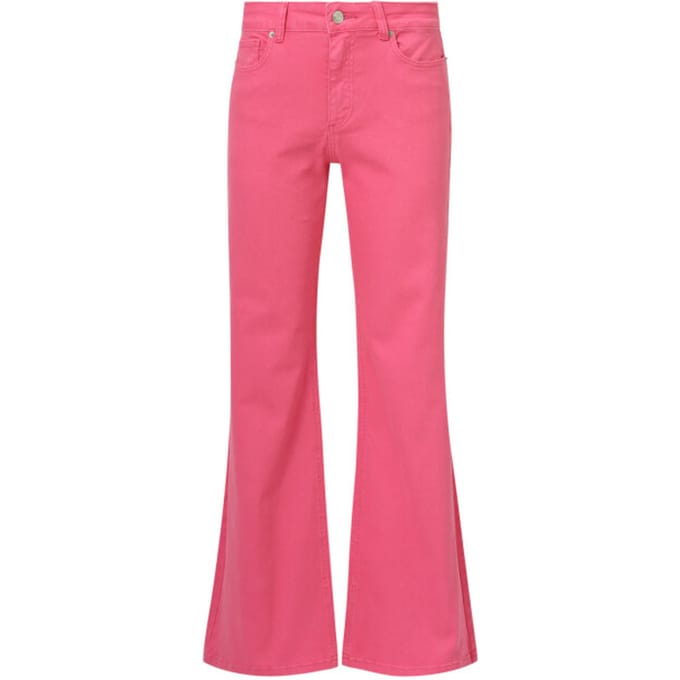 Smashed Lemon Mediumblauwe flared jeans |