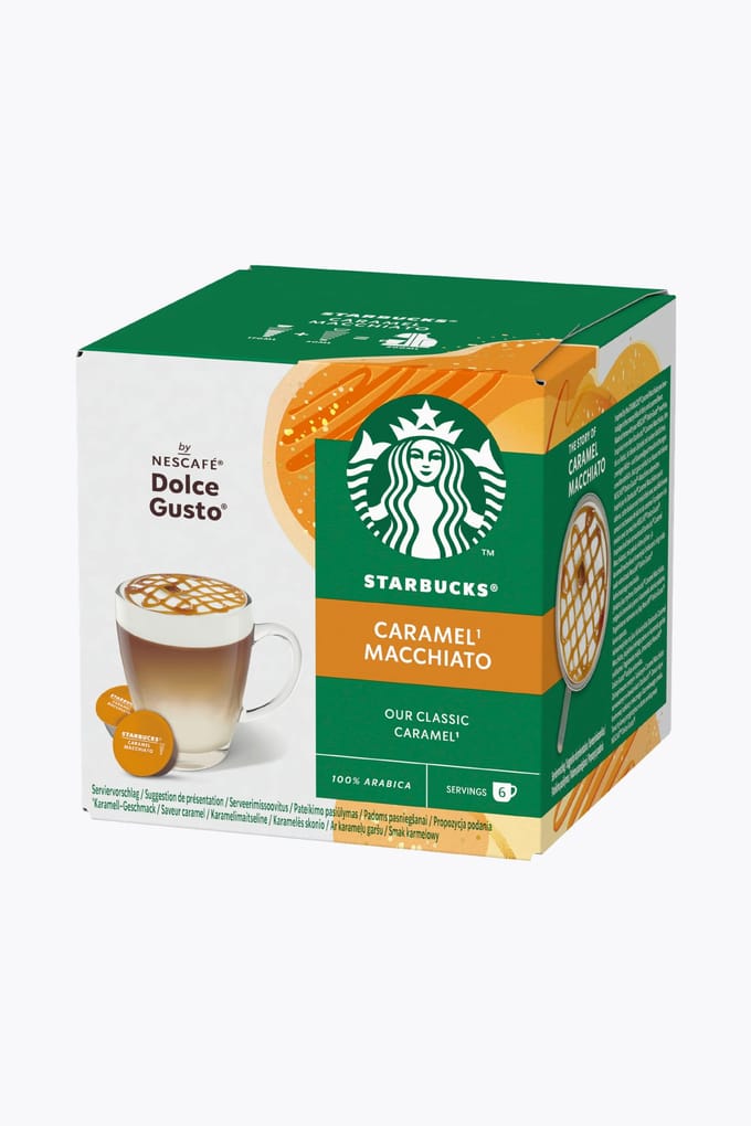 STARBUCKS® NESCAFÉ® Dolce Gusto® Caramel Macchiato | 12 capsules | Romige melkschuim koffiespecialiteit voor Nescafé Dolce Gusto machines