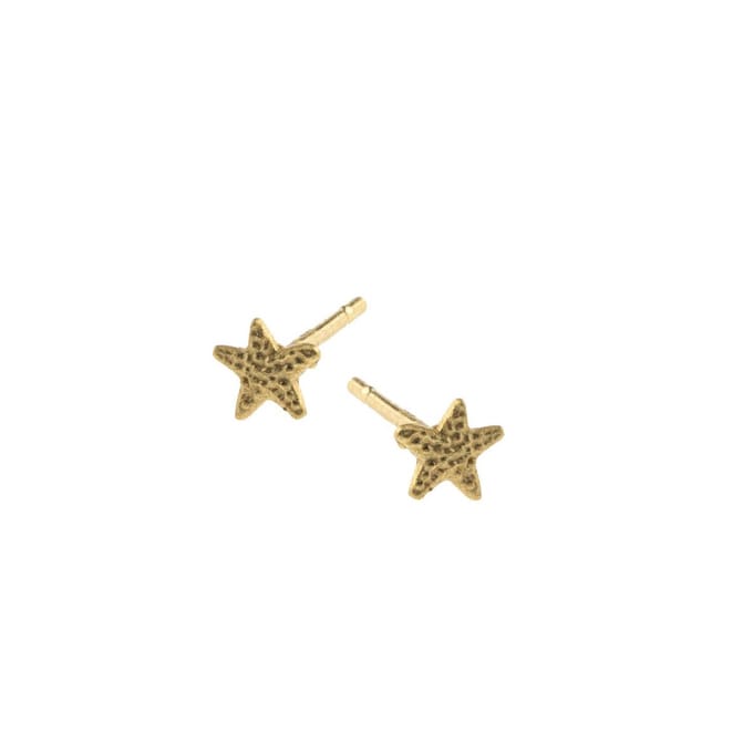 Lauren Sterk Amsterdam - oorbellen zeester mini - verguld - extra coating