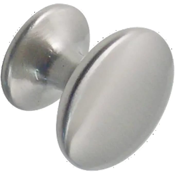 Bertomani Meubelknop - Aluminium Vernikkeld - 25mm - Set Van 2