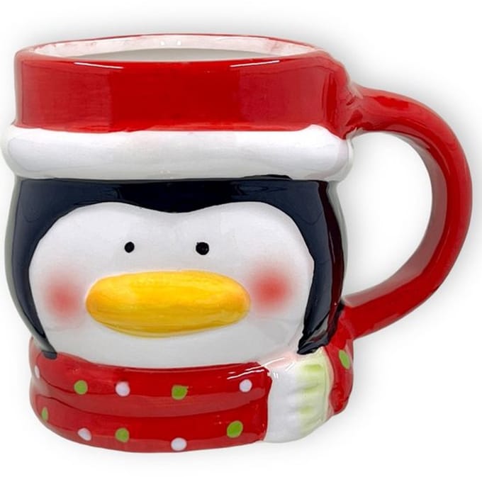 Allecto Kerstkop 3D, 300ml, theekop koffiebeker