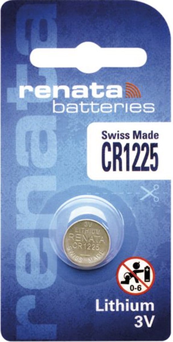 Renata Lithium Batterij - Knoopcel - CR1225 - 1 stuks - 3V - Made in Switzerland