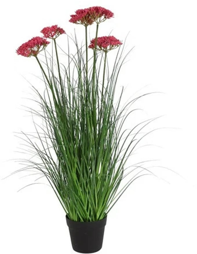 Kunstplant achillea 15x15x90cm lila