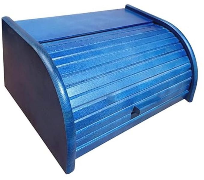 Houten broodtrommel met roldeur of drop-down-deur voor optimale broodbewaring