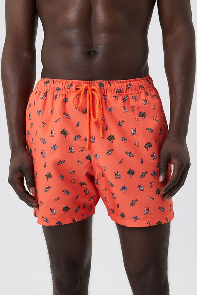 Zwembroek Bjorn Borg Men Print Swim Shorts Small Boat-S