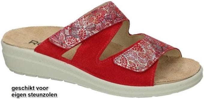 Rohde -Dames - rood - slippers & muiltjes - maat 36