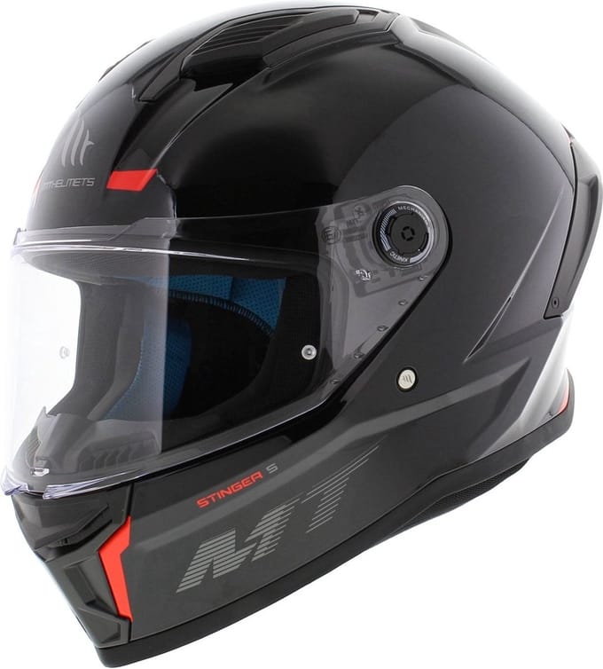 MT Stinger 2 integraalhelm glans zwart M - Brommerhelm Motorhelm