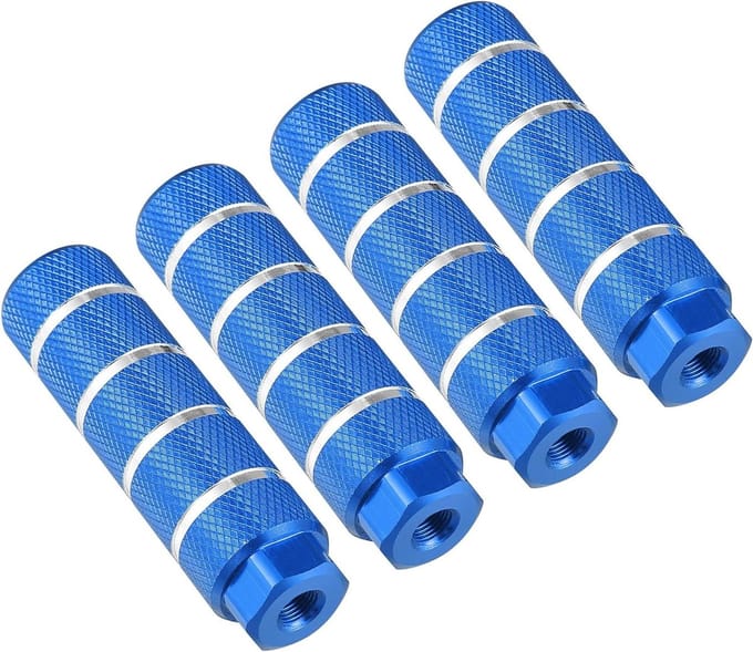 Fiets Voetsteunen - Pegs Fiets - Extra Grip - Antislip Groeven - 100x28mm - Blauw