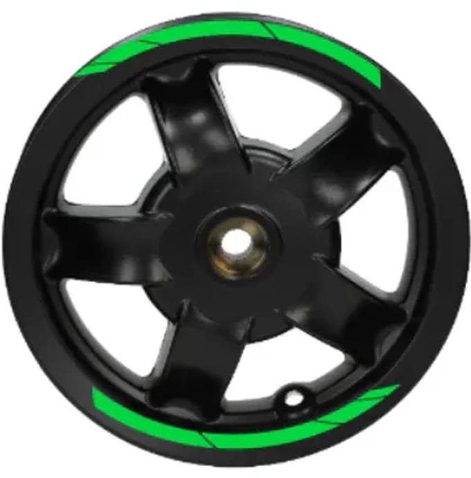 Piaggio Zip Stickerset - Velg Stickers - Fluor Groen