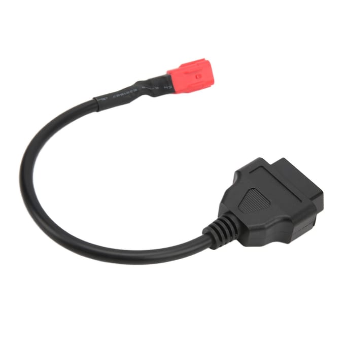 Professionele OBD Kabel Connector 16Pin naar 6Pin Diagnostische Scanner Adapter voor Motorfiets black