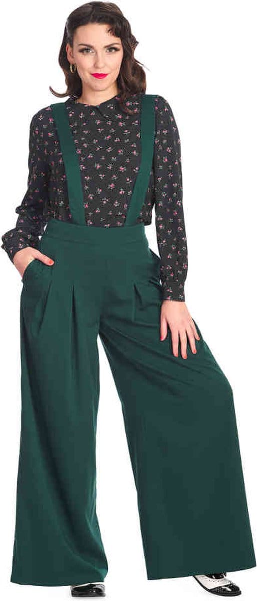 Banned - Diamond Broek rechte pijpen - M - Groen