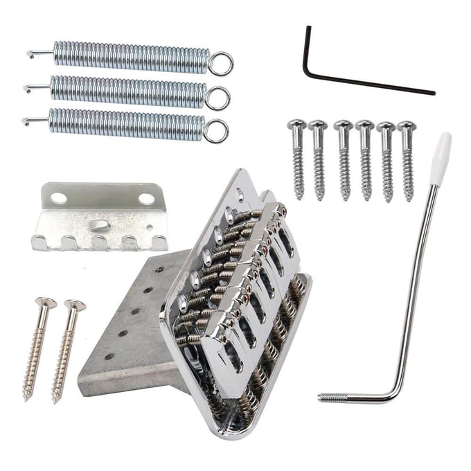 Elektrische gitaar Swing Tremolo Bridge ST Tremolo-systeem zilver