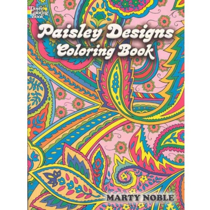 Paisley Designs Coloring Book - Marty Noble