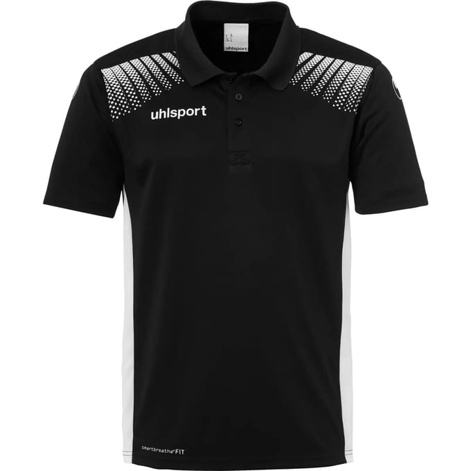 Uhlsport Goal Polo Shirt Zwart-Wit Maat 140