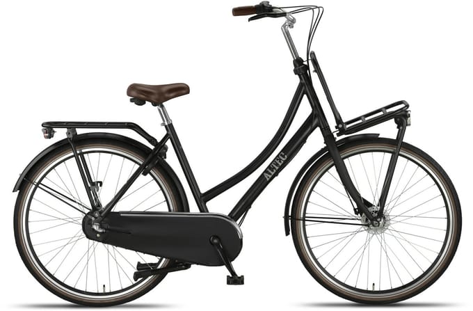 Altec Transportfiets dames Retro 28 Inch 53 cm Dames 3V Rollerbrake Matzwart