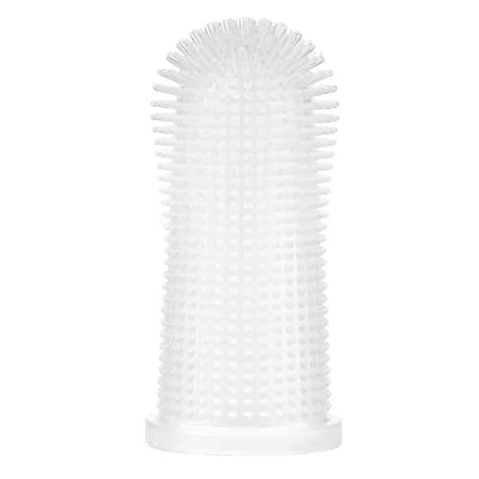 kooa siliconen vingertandenborstel L 5 cm, 1 stuk, voor honden